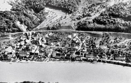 1930 - Mumpf von Norden her - Aufnahme unbekannt