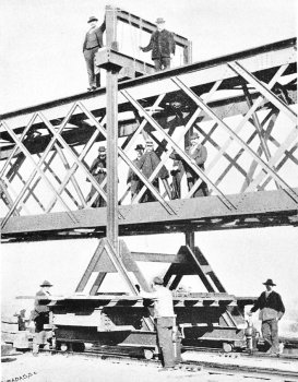 Bahn 1895 - Statikversuche III an der 1. Eisenbrücke von 1875