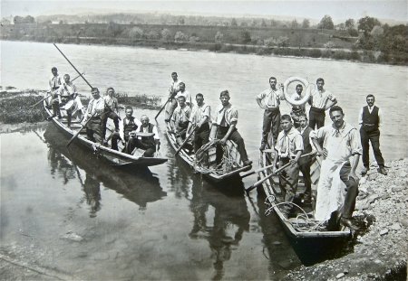 Pontoniere 1920 - Stachelfahrt nach Laufenburg