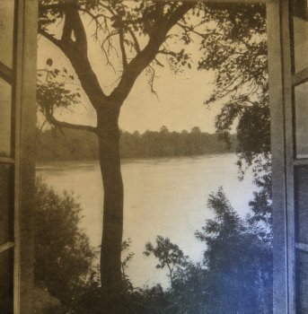 Rhein 1920 - Sicht aus einem Kurgastzimmer des Ankers