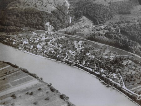 1930 - Mumpf von Nordwesten her - Aufnahme unbekannt