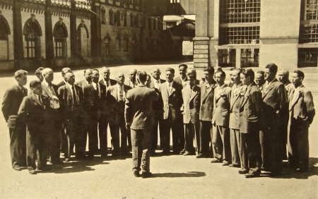 Männerchor 1957 - Ausflug ins Feldschlösschen Rheinfelden