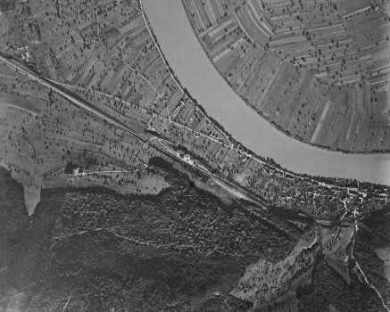 1930 - Luftaufnahme von Mumpf - 19301350010362 swisstopo