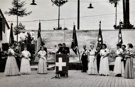 Jugendfest 1953, Festspiel, Schlussakt mit Gemeindeammann Triebold