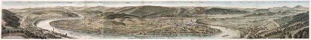 1881 Panorama von der Mumpfer Fluh, J.J. Hofer, Lithografie