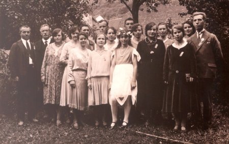 Kirchenchor 1928 - bei einem Festanlass