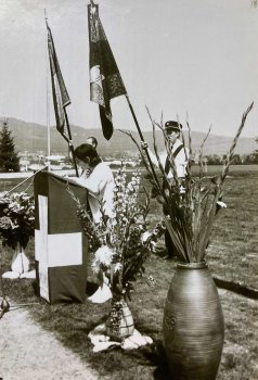 1971 Schulhauseinweihung 4. Juli - Festrede durch Realschülerin Bernadette Kalt