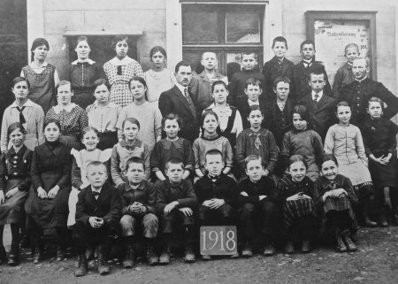 1918 Oberschule, Lehrer Brenner, Pfarrer Keusch