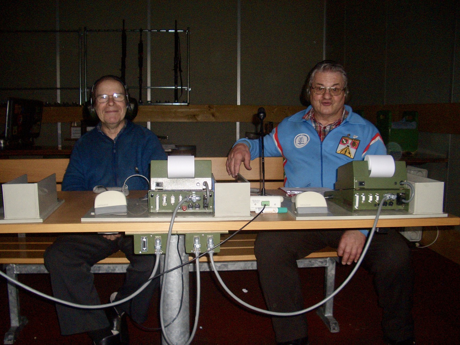 Kurt Stocker und Robert Walder beim „Warnen“